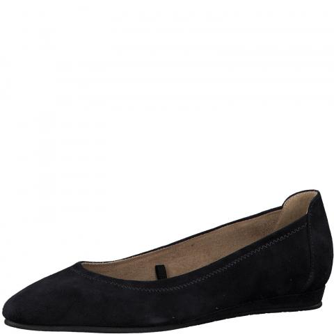 Tamaris Webshop | Balerina Tamaris bőr női cipő 1 22117 24 001 fekete | Női cipő
