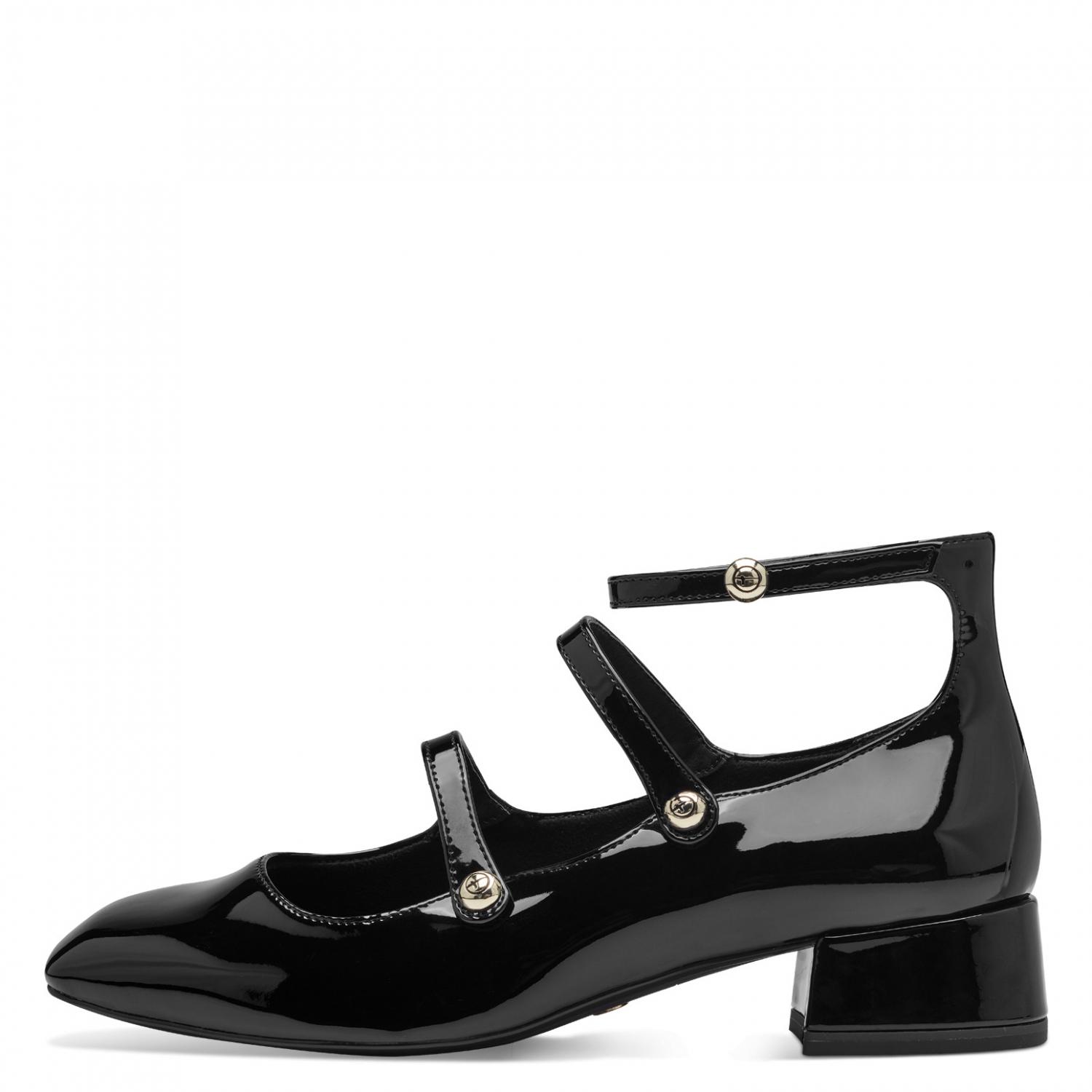Tamaris Décolleté Donna 1-22308-42 - Tacco 3.5cm, Pelle Sintetica, Chiusura A Velcro | Eleganti E Comode