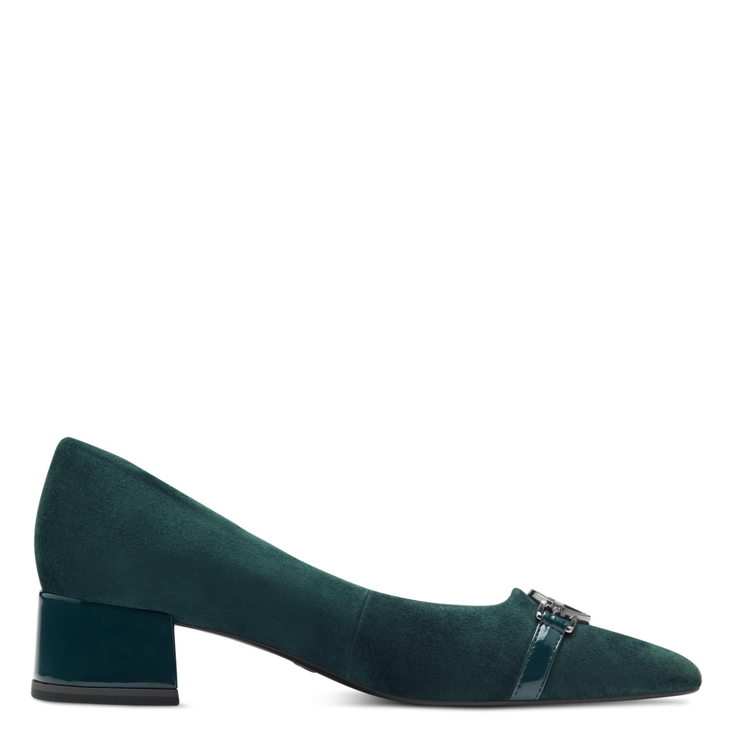 Tamaris Escarpins Femme - Cuir - Talon Plat - Confort Touch-It - Noir - 1-22313-43