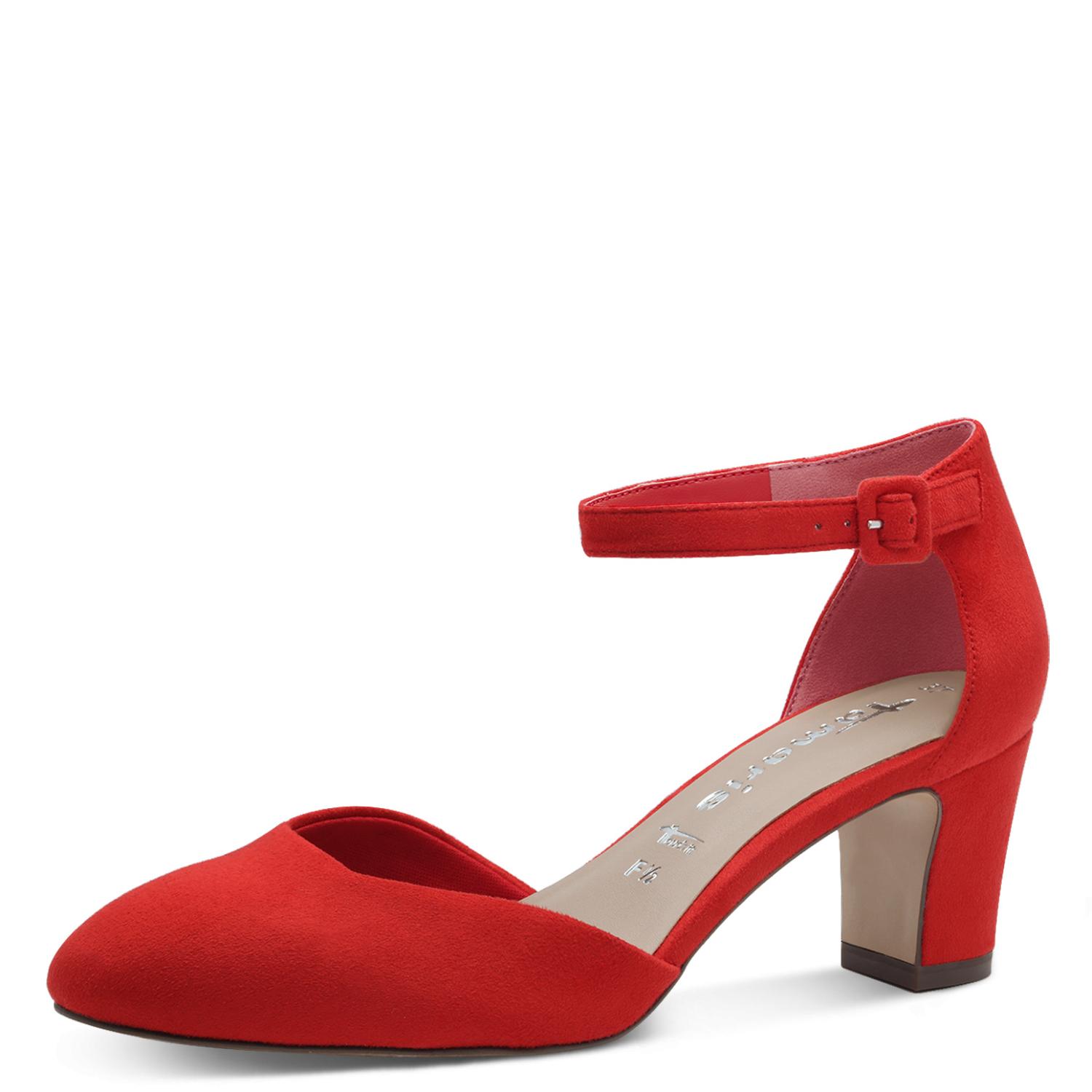 Tamaris Décolleté Donna – Scarpe Con Tacco Largo, Tomaia In Tessuto, Suola In Poliuretano, Collezione Essentials