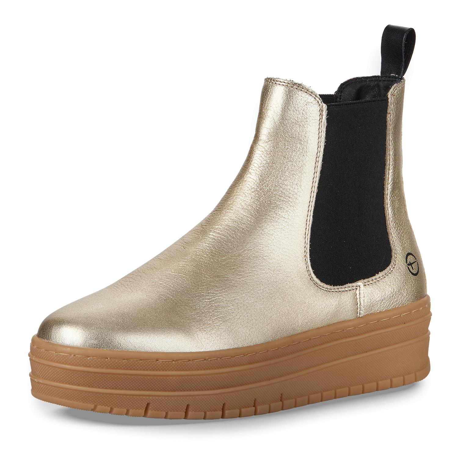 Tamaris Bottines Chelsea Femme 1-25832-43 – Cuir Souple, Touch-It Confort, Bout Rond, Talon Plat – Élégance Intemporelle