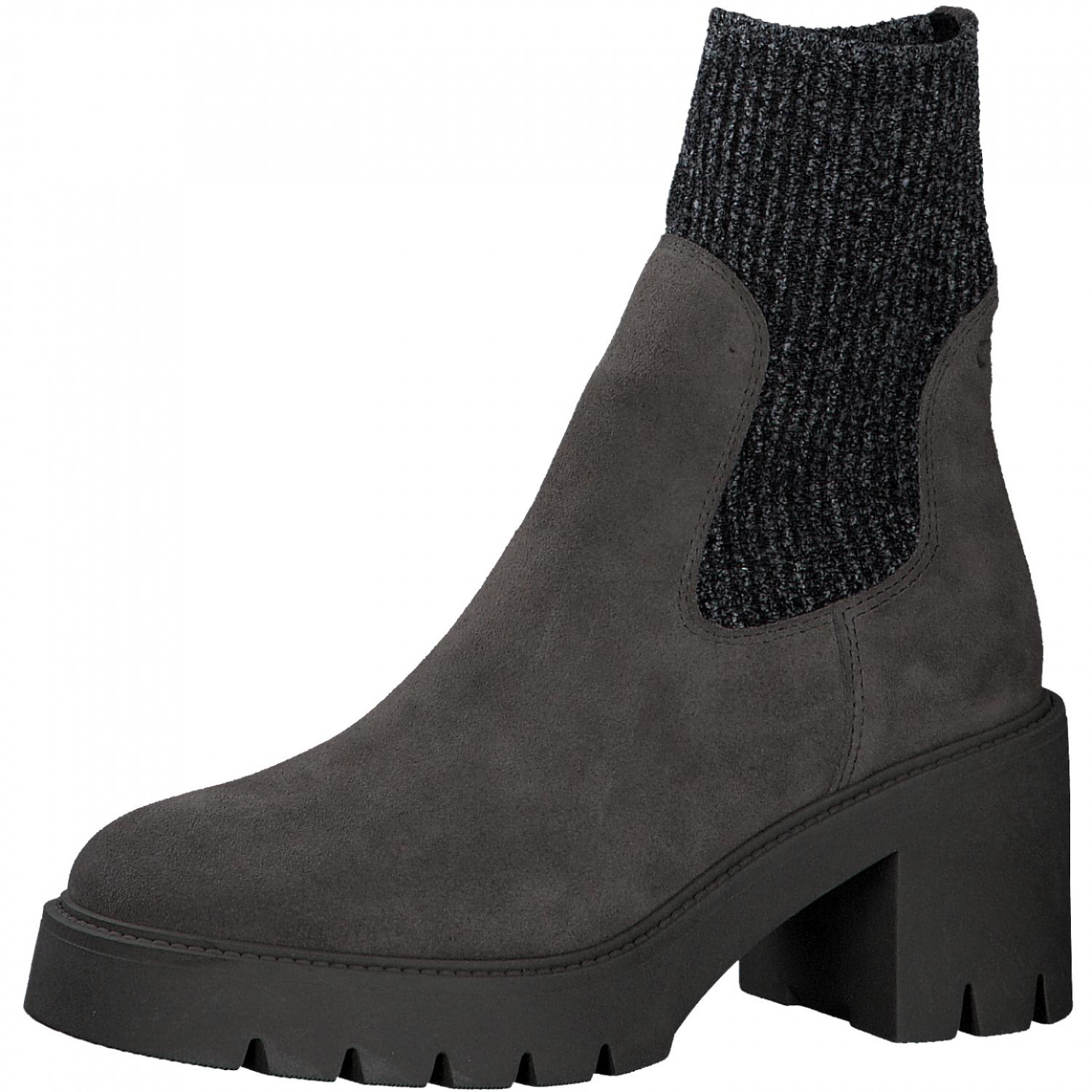 Tamaris Damen Stiefelette – Mit TOUCH-IT-Technologie, Leder-Mix, Reißverschluss